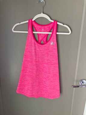 adidas Neon Pink Racerback Tank Top